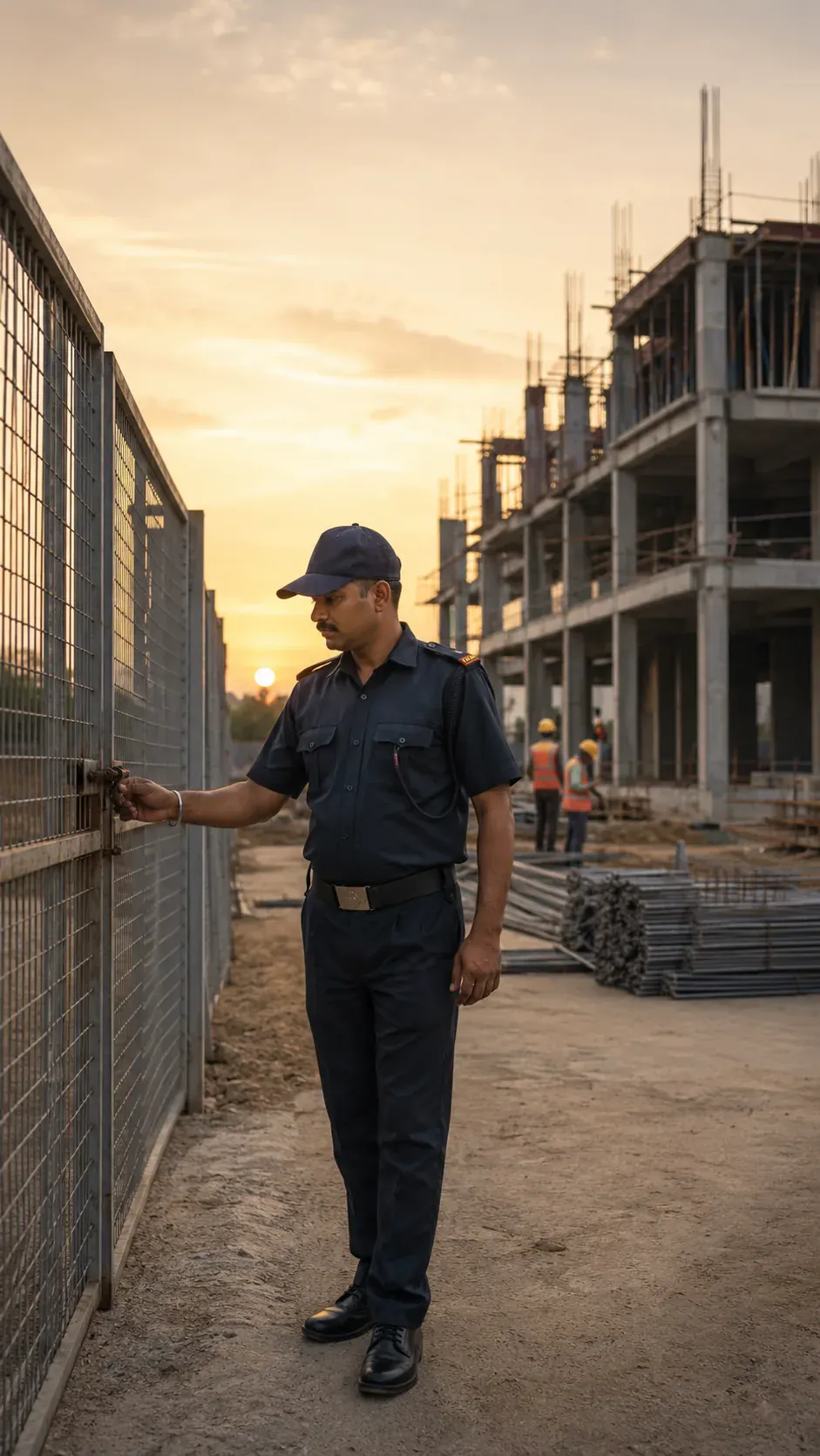 CISS guard on patrol at an industrial site in Madhya Pradesh